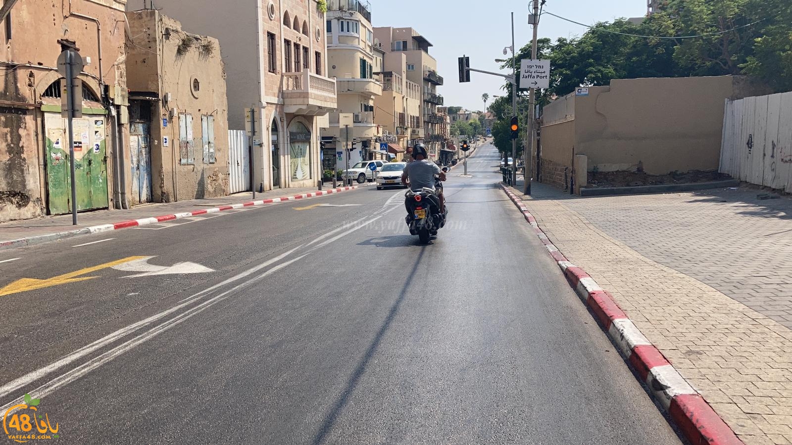  صور من شوارع يافا - الاغلاق الكامل يدخل حيّز التنفيذ لمدة ثلاثة أسابيع 